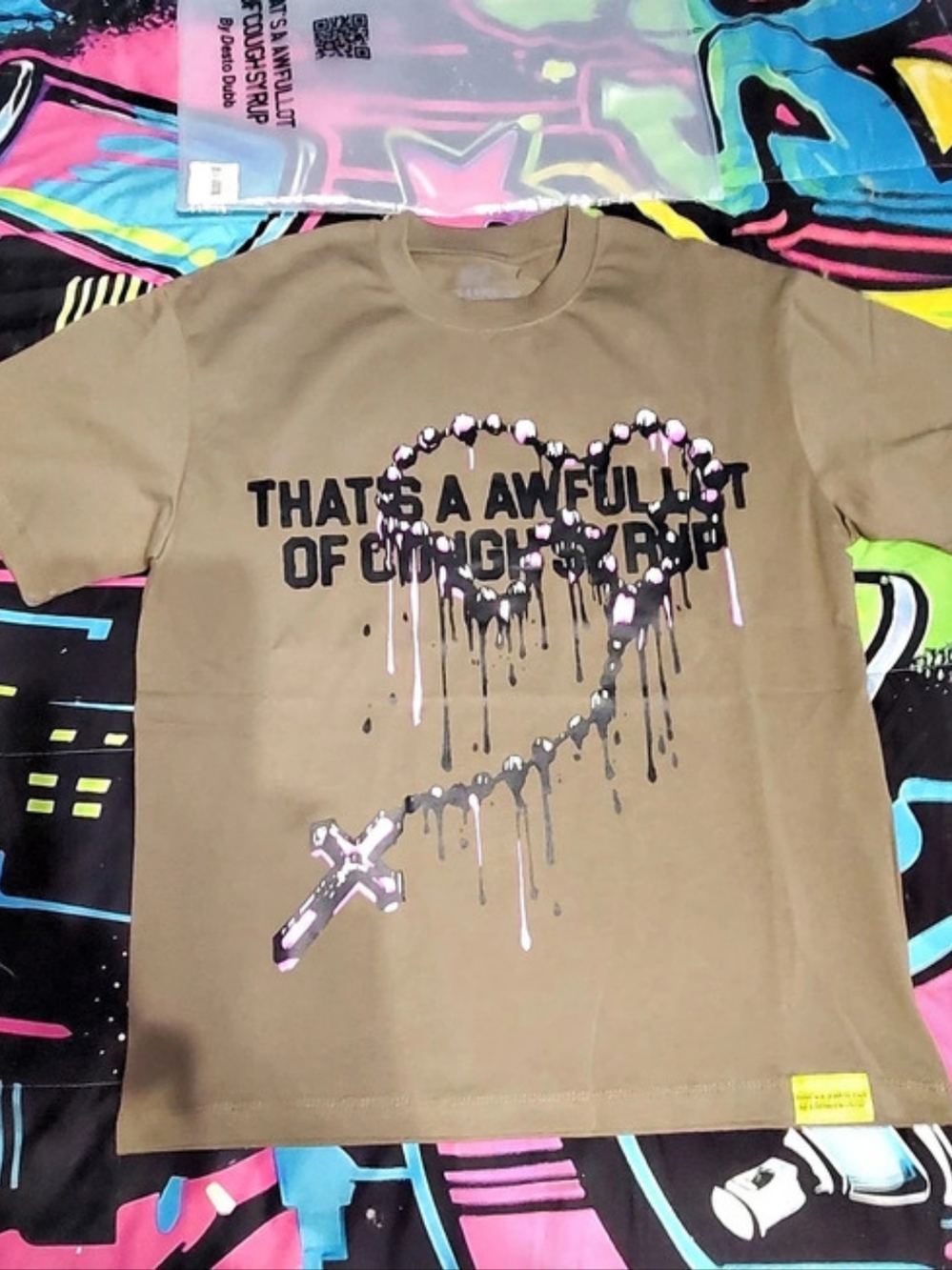 "That's A Awful Lot Of Cough Syrup" Rosary Madonna Tee